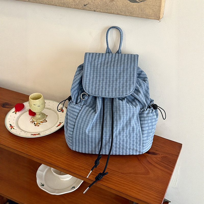 Plaid Laptop Lightweight Backp - Canvas Backpack Casual ulasan dan harga