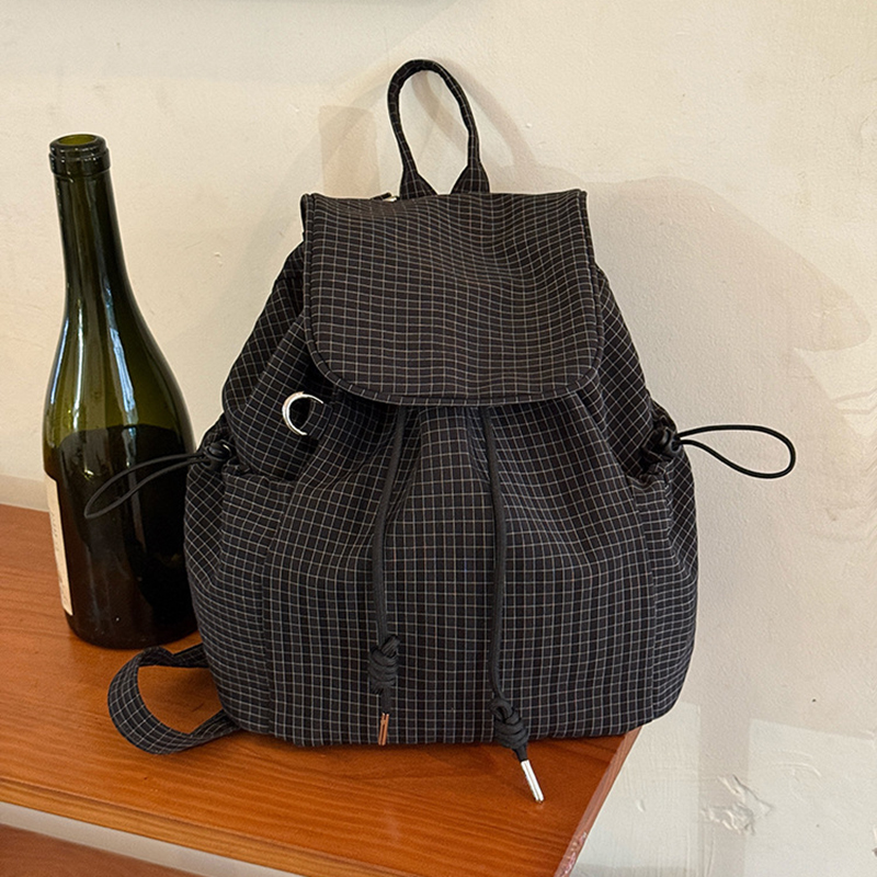 Plaid Laptop Lightweight Backp - Canvas Backpack Casual ulasan dan harga