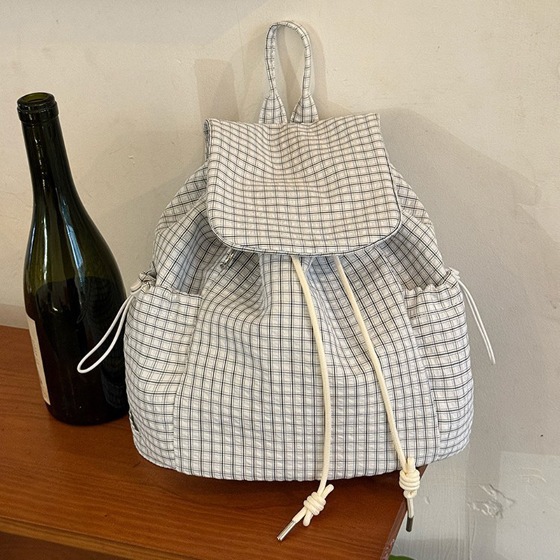 Plaid Laptop Lightweight Backp - Canvas Backpack Casual ulasan dan harga