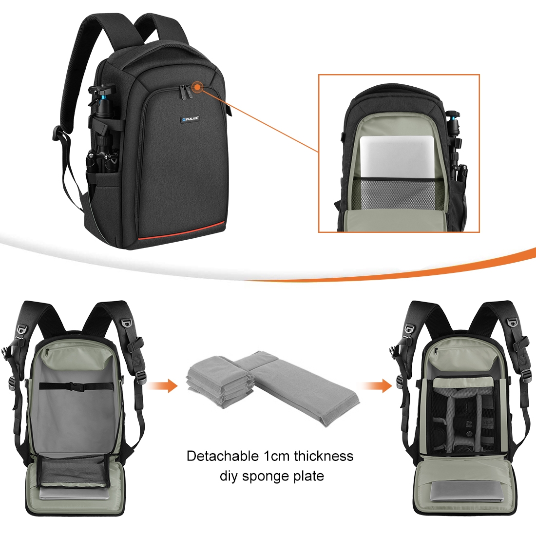 PULUZ Outdoor Portable Waterpr - Rain Cover Backpack ulasan dan harga