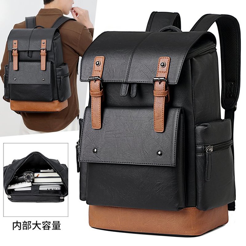 New Vintage Men's Leather Back - Leather Backpack Vintage ulasan dan harga