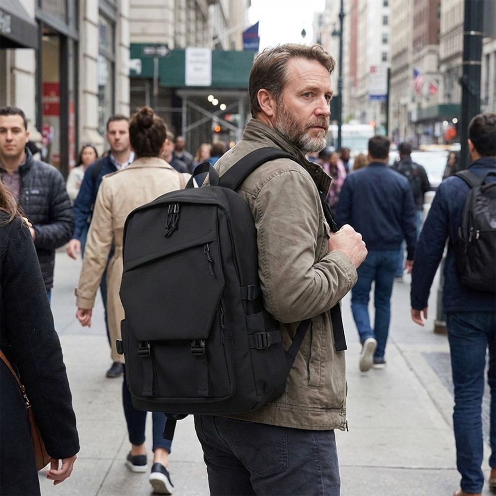 Fashion Business Men's Backpac - Canvas Backpack Casual ulasan dan harga