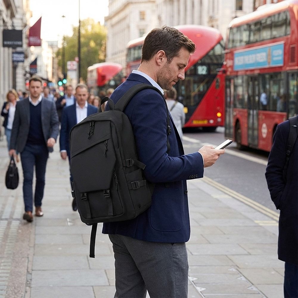 Fashion Business Men's Backpac - Canvas Backpack Casual ulasan dan harga