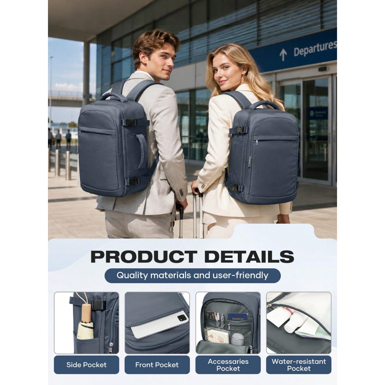 Lightweight Large Capacity Tra - Laptop Backpack 15.6 ulasan dan harga