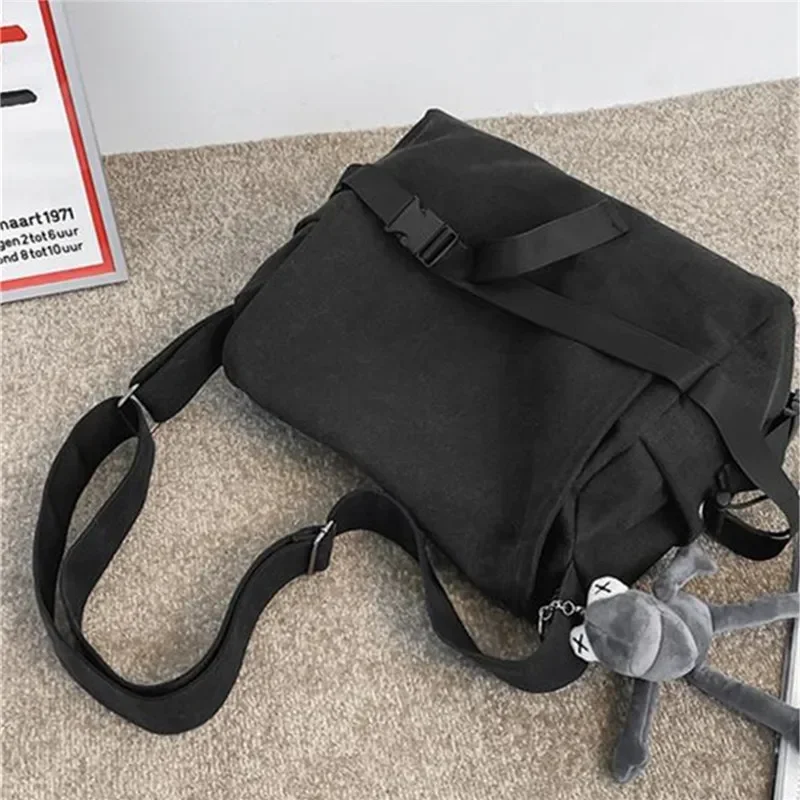 Solid Color Flip Cover Canvas  - Canvas Backpack Casual ulasan dan harga