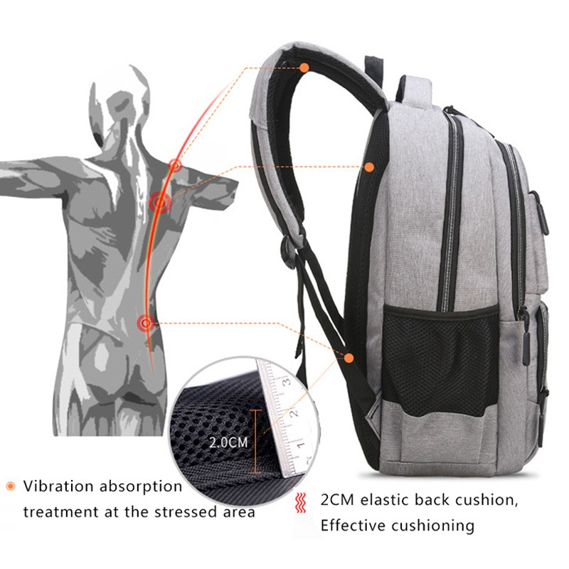 Large Capacity Backpack Men La - Laptop Backpack 15.6 ulasan dan harga