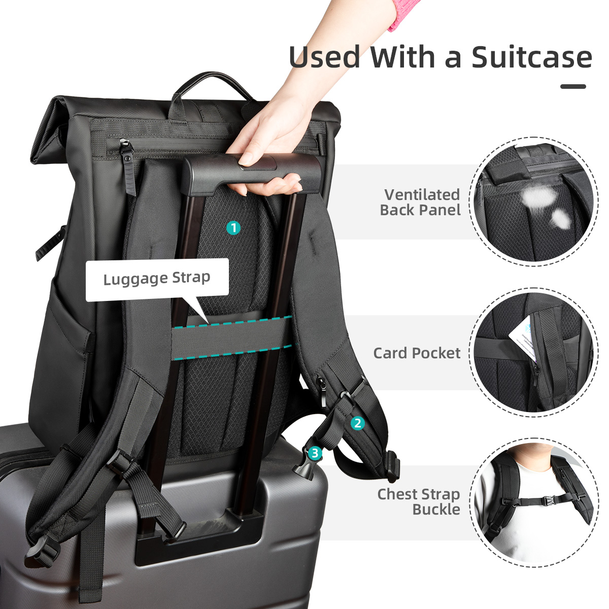 HK Multifunctional Travel Back - Laptop Backpack 15.6 ulasan dan harga